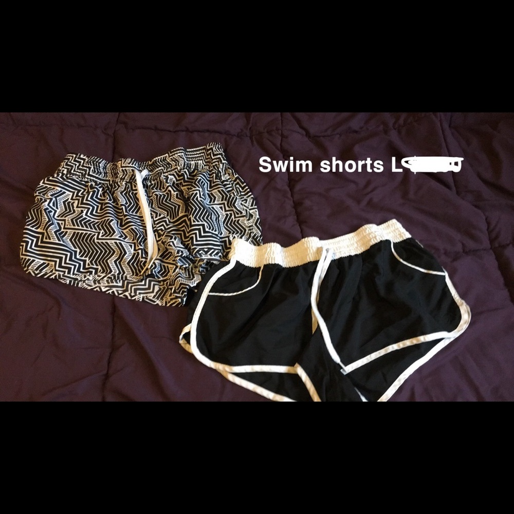 2 pair swim shorts